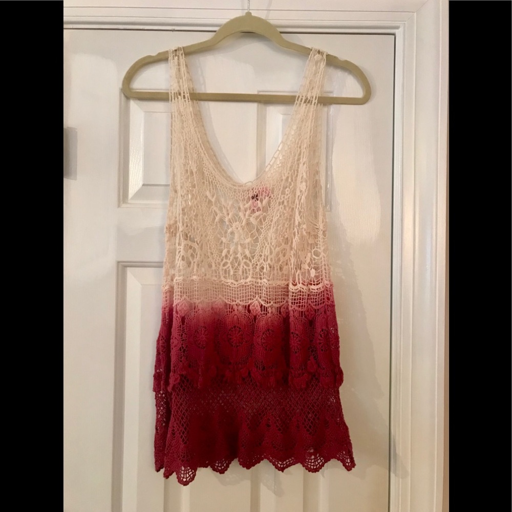 Dolled Up Knit ruffled tank.
